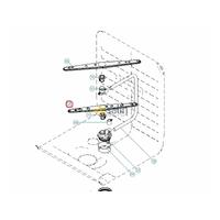 Genuine Asko Dishwasher Lower Bottom Spray Arm 700326 8072891 alternate image