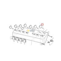 Genuine Electrolux Oven Cooktop White Control Knob 140194118018 alternate image