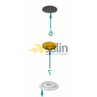 GENUINE ILVE STOVE COOKTOP LARGE BURNER COMPLETE ASSEMBLY T-90W-MP alternate image