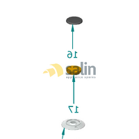 GENUINE ILVE STOVE COOKTOP SMALL BURNER COMPLETE ASSEMBLY (1 HOLE) T-90W-MP alternate image