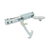 x2 GENUINE SMEG OVEN DOOR HINGES COMPLETE ASSEMBLY WITH SUPPORTS CX61VMN-5 CX61V alternate image