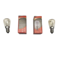 2 KELVINATOR BOTTOM MOUNT FRIDGE LAMP LIGHT BULB GLOBE KBM4300WB*07 KBM4300WB*08 alternate image