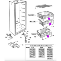 Fisher & Paykel Fridge Freezer Freezer Compartment Bin/Drawer Cover - 882766 882765 876552 alternate image