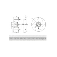 YWF(K)4E310-GH SANMU CENTRIFUGAL FANS BACKWARD STYLE 240V alternate image