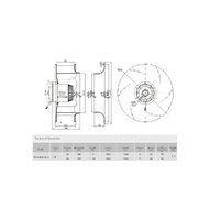 YWF(K)4E355-GH2 SANMU CENTRIFUGAL FANS BACKWARD STYLE 240V alternate image