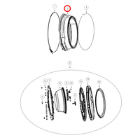 Fisher & Paykel Front Load Washing Machine Door Seal 93292-A 92289-A 92288-A 93278-A 93291-A alternate image