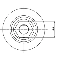 WCWA Wheel Assembly 48mm - Commercial Coolroom Fittings alternate image
