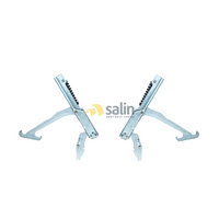 GENUINE SMEG OVEN DOOR HINGES COMPLETE ASSEMBLY WITH SUPPORTS C9GMXNLB C9GVXI alternate image