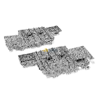 GENUINE SMEG DISHWASHER UPPER TOP BASKET RACK ADJUSTMENT ASSEMBLY KIT alternate image