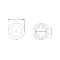 RD100 METAL ROUND DIFFUSER AIR DISC VALVE without neck 100mm(Neck)/176mm(Face) alternate image