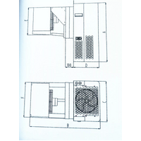 WM150MYS R404A Med Temp NJ9238GK 3400W Model Slide-In Condensing Units Hermetic alternate image