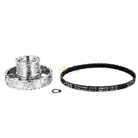 GENUINE SMEG DRYER MOTOR FAN PULLEY AND BELT REPAIR KIT SACD82 alternate image