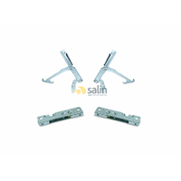 GENUINE SMEG OVEN DOOR HINGES COMPLETE ASSEMBLY WITH SUPPORTS C91GMXI C91GMXI-1 alternate image