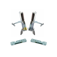 GENUINE SMEG OVEN DOOR HINGES COMPLETE ASSEMBLY WITH SUPPORTS C9GMXNLB C9GVXBE alternate image