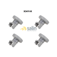 GENUINE SMEG DISHWASHER UPPER TOP BASKET WHEELS SET OF X4 DW18PCFI-1 DW45SI3A DW alternate image