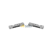 GENUINE SMEG OVEN DOOR HINGES COMPLETE ASSEMBLY WITH SUPPORTS C9GMXI C9GMXNLB alternate image