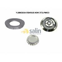 GENUINE SMEG GAS COOKTOP STOVE WOK BURNER COMPLETE BURNER SET SRV576P alternate image