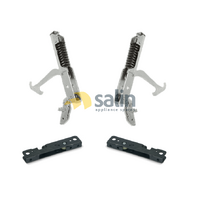 GENUINE ILVE 800MM & 900MM OVEN DOOR HINGES KIT x2 WITH SUPPORTS PSL120SMP | PN: A/028/41 alternate image