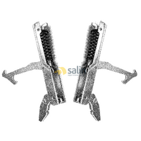 GENUINE SMEG OVEN DOOR HINGES COMPLETE ASSEMBLY WITH SUPPORTS C9GMXNLB C9GVXBE alternate image
