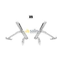 X2 GENUINE SMEG MAIN OVEN DOOR HINGES TO SUIT CSA20 alternate image