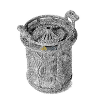 GENUINE SMEG DISHWASHER MESH MICRO CENTRAL FILTER BASKET ASSEMBLY ADW759FI1 ADW7 alternate image