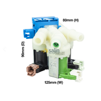GENUINE OEM ELECTROLUX WASHING MACHINE WATER INLET VALVE 3-WAY 91460451100 alternate image