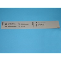700221 PROGRAM LABEL ASKO D5430 AUT DA