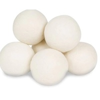 100% NZ Sheep Wool Dryer Balls 7cm/LARGE (PKT 6)