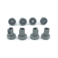 Electrolux Upper Basket Wheel and Axle Kit 50286967-00/0 | DX203 DX103 ESL4143 WDF901SA/WA SB908SK/WK/SL/WL 52C850SK/WK DX203SK/WK DX103SK/WK/