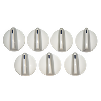 Fisher and Paykel Cooker White Knobs x 7 89048