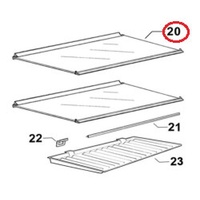 Fisher and Paykel Fridge Freezer Glass Shelf 560mm - *White Trim* 818557 | RF411 RF402 RF381 RF372 RF331 C450 C373