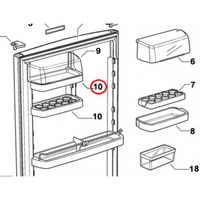 Fisher and Paykel Half Door Shelf LH 874973P | E415H E402B E372B E311T E381T E411T E373 E450