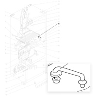 Mitsubishi Fridge Water Tank Joint Pipe KIEHJ4503 | MR-CGX370EP-A2 MR-CX492EP-A2 (2020) MR-CGX492EP-A2 MR-CGX370~402EPL-A (2019) MR-CGX370~402EP-A