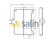 LA GERMANIA OVEN BOTTOM ELEMENT EX95C61X LUEP03-90-S