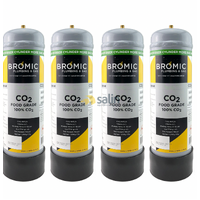 4 X Replacement CO2 Cylinder 1.3Kg PB Crystella Zip gas 91295 Sparkling