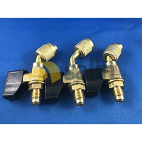 1/4" 5/16" ADAPTER FRIDGE HOSE FOR 410A WITH BALL VALVE & HOSE T004022