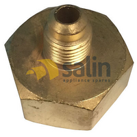 GAS TANK CYLINDER FLARE BRASS ADAPTER | 5/16" MALE TO 3/4" R410A