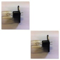 2 X LG SMEG Microwave Oven Globe Lamp Bulb Light Straight Terminals 20W T170