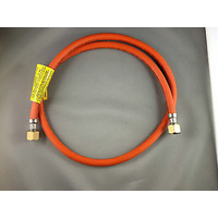 BBQ 6mm LPG HOSE 3/8" FEM. SAE FLARE NUT X 3/8" FEMALE SAE FLARE NUT 1200MM LONG