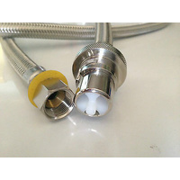 Premium Weber Q Baby Q 3m Long S/S Gas Hose Caravan Bayonet to 3/8 SAE