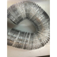 12"/300mm FLEXIBLE NON INSULATED FAN NUDE DUCT BATHROOM LAUNDRY VENTILATION 6M