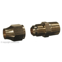 CATERING RESTAURANT-FITTINGS&VALVES MALE UNION 1/2FLARE x 3/4MBSP C/W NUT