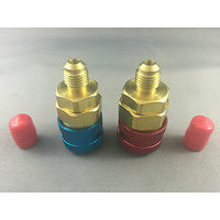 STRAIGHT 1/4" QUICK COUPLER FOR CAR AIR CONDITIONER SERVICE KIT ADAPTER