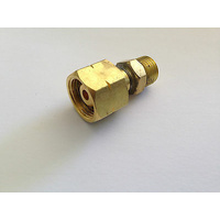 LPG CAMPING CYLINDER TO 3/8" BSP LH THREAD STRAIGHT TO 1/4" THREAD ADAPTORS
