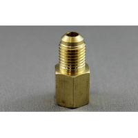 BSP 1/8" MALE TO METRIC 1/4" FEMALE ADAPTER BRASS MATERIAL