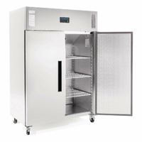 POLAR Double Door Commercial FREEZER Stainless Steel DL896-A 43C Ambient 1200LT