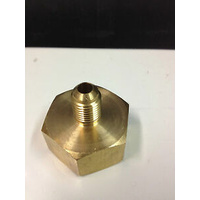 1/4" BSP to 3/4 BSP" BRASS ADAPTER FOR REFRIGERANT GAS TANKS WITH O RING