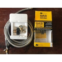 Gas Safety Gauge POL LPG & Regulator 3 M hose Caravan Camping BBQ RV Motorhome