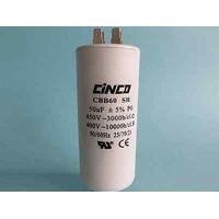 AIR CONDITIONER MOTOR RUN CAPACITOR 50µF / 50UF / 50 MICRO-FARAD 400V 450V 500V