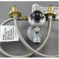 160MJ CARAVAN HOME CABIN DUAL LPG CYLINDERS DUAL REGULATOR AUTO CHANGEOVER